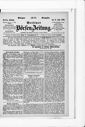 Berliner Börsen-Zeitung vom 16.06.1878