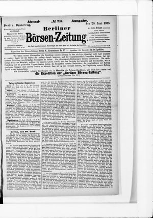 Berliner Börsen-Zeitung vom 20.06.1878
