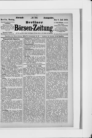Berliner Börsen-Zeitung vom 08.07.1878