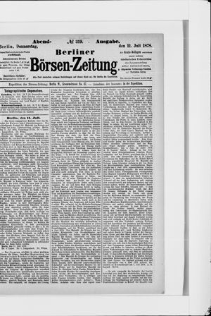 Berliner Börsen-Zeitung vom 11.07.1878