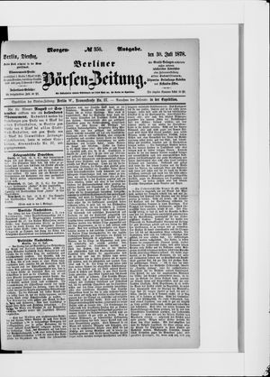 Berliner Börsen-Zeitung vom 30.07.1878