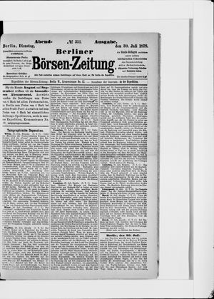 Berliner Börsen-Zeitung vom 30.07.1878