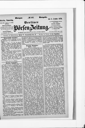 Berliner Börsen-Zeitung on Oct 3, 1878