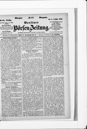 Berliner Börsen-Zeitung vom 07.10.1878