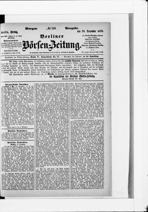 Berliner Börsen-Zeitung on Dec 20, 1878