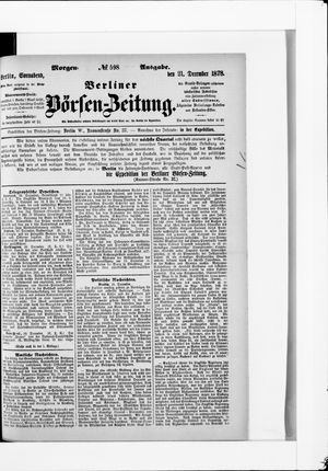 Berliner Börsen-Zeitung on Dec 21, 1878