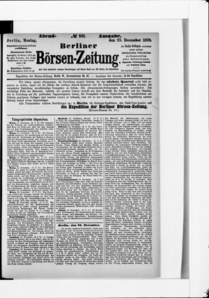 Berliner Börsen-Zeitung on Dec 23, 1878