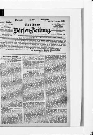 Berliner Börsen-Zeitung on Dec 24, 1878