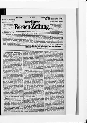 Berliner Börsen-Zeitung on Dec 24, 1878