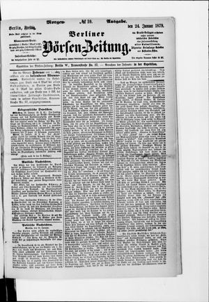 Berliner Börsen-Zeitung vom 24.01.1879