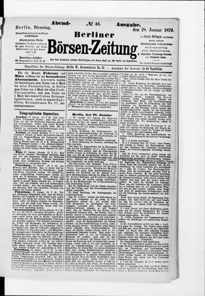 Berliner Börsen-Zeitung vom 28.01.1879