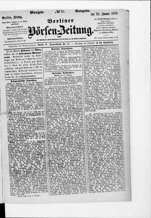 Berliner Börsen-Zeitung vom 31.01.1879