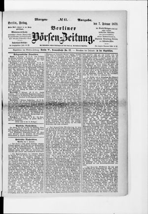 Berliner Börsen-Zeitung vom 07.02.1879