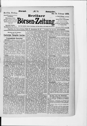Berliner Börsen-Zeitung vom 14.02.1879