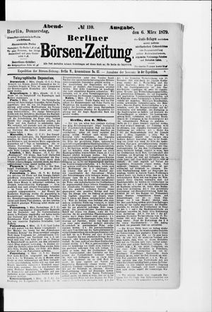 Berliner Börsen-Zeitung vom 06.03.1879