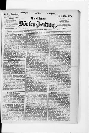 Berliner Börsen-Zeitung vom 07.03.1879