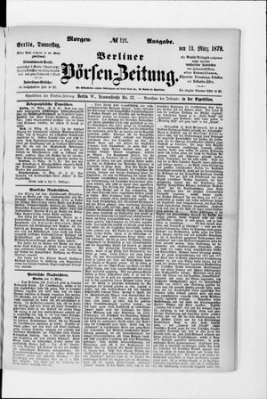 Berliner Börsen-Zeitung vom 13.03.1879