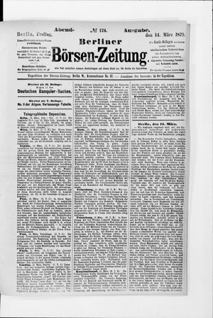 Berliner Börsen-Zeitung vom 14.03.1879