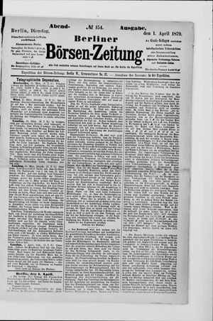 Berliner Börsen-Zeitung vom 01.04.1879