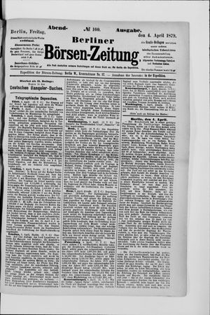 Berliner Börsen-Zeitung vom 04.04.1879