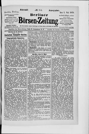 Berliner Börsen-Zeitung vom 02.05.1879