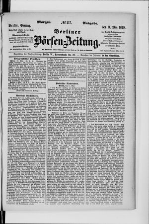 Berliner Börsen-Zeitung vom 11.05.1879