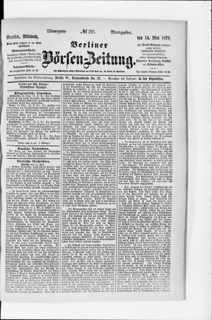 Berliner Börsen-Zeitung vom 14.05.1879
