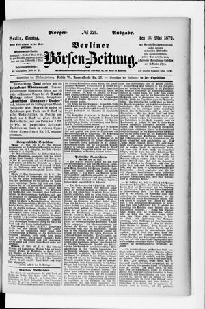 Berliner Börsen-Zeitung vom 18.05.1879