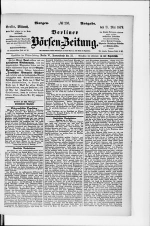 Berliner Börsen-Zeitung vom 20.05.1879