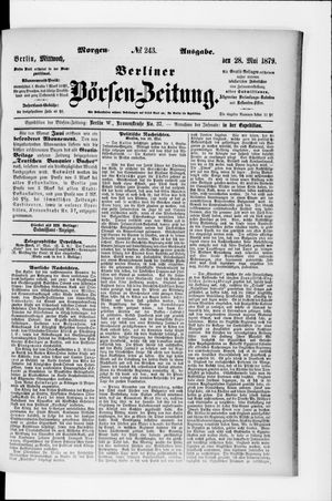 Berliner Börsen-Zeitung on May 28, 1879