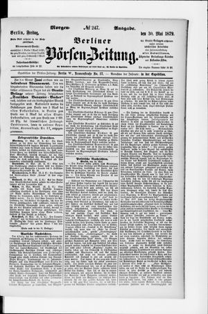 Berliner Börsen-Zeitung vom 30.05.1879