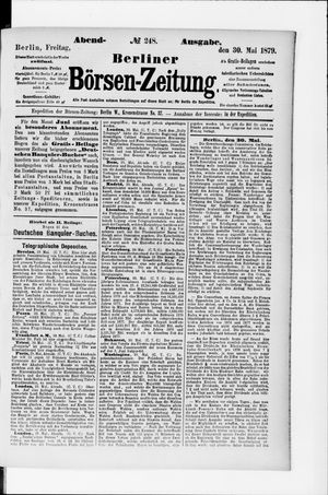 Berliner Börsen-Zeitung on May 30, 1879