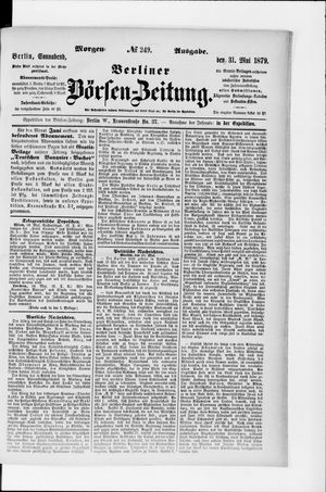 Berliner Börsen-Zeitung vom 31.05.1879