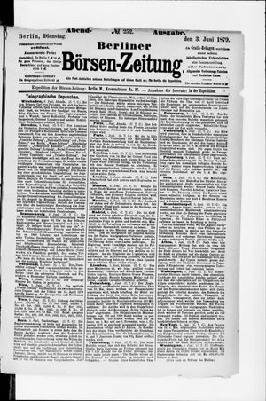 Berliner Börsen-Zeitung vom 03.06.1879