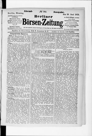 Berliner Börsen-Zeitung vom 10.06.1879