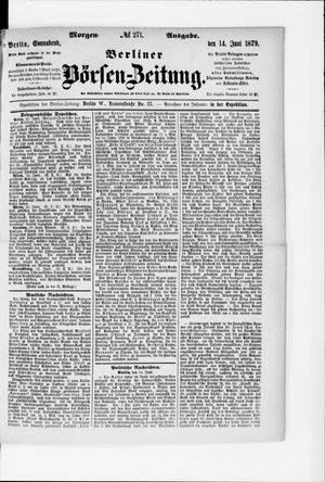 Berliner Börsen-Zeitung vom 14.06.1879