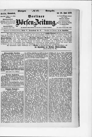 Berliner Börsen-Zeitung vom 28.06.1879