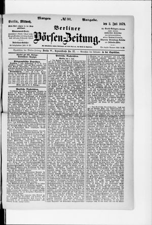 Berliner Börsen-Zeitung vom 02.07.1879