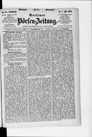Berliner Börsen-Zeitung vom 05.07.1879