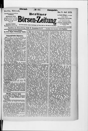 Berliner Börsen-Zeitung vom 09.07.1879