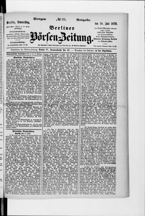 Berliner Börsen-Zeitung vom 10.07.1879