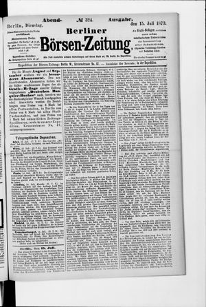 Berliner Börsen-Zeitung vom 15.07.1879