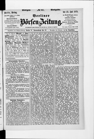 Berliner Börsen-Zeitung vom 25.07.1879