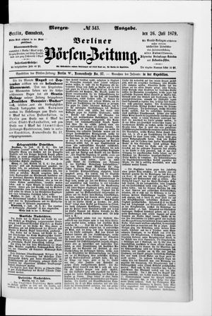 Berliner Börsen-Zeitung vom 26.07.1879