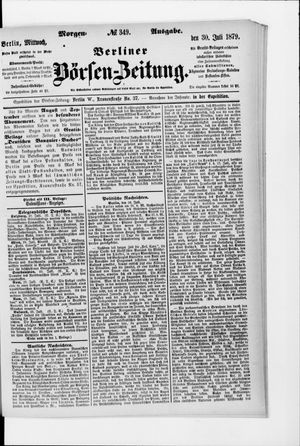Berliner Börsen-Zeitung vom 30.07.1879