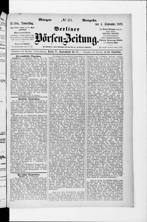 Berliner Börsen-Zeitung vom 04.09.1879