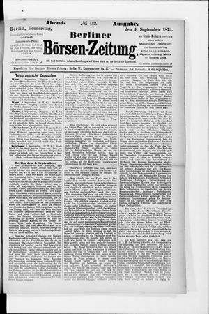 Berliner Börsen-Zeitung vom 04.09.1879