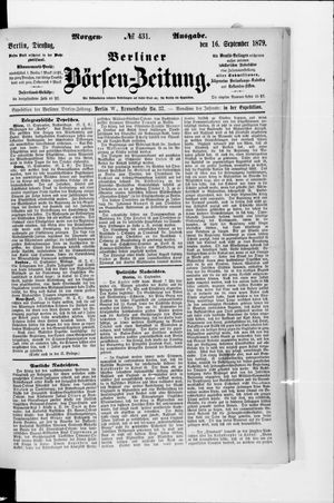 Berliner Börsen-Zeitung vom 16.09.1879
