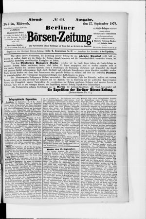 Berliner Börsen-Zeitung vom 17.09.1879