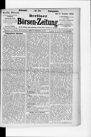 Berliner Börsen-Zeitung vom 08.10.1879
